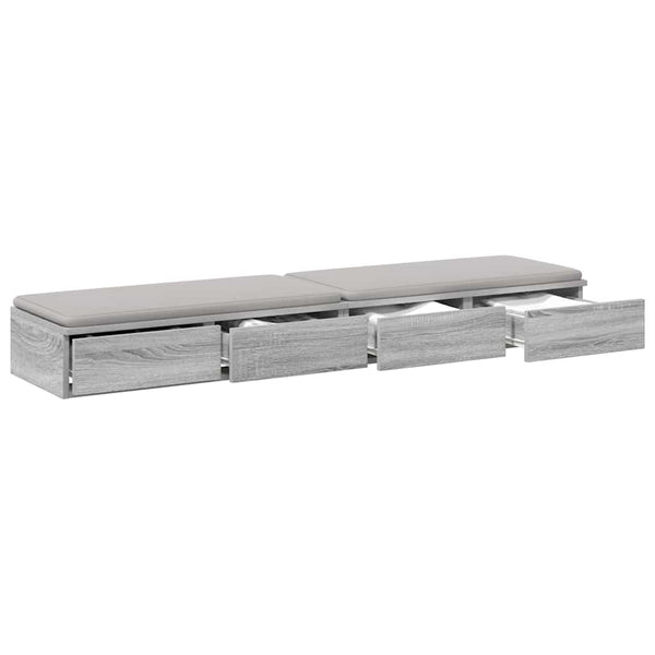 Bettschubladen Grau Sonoma 135 cm