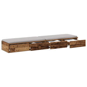 Bettschubladen Altholz 135 cm
