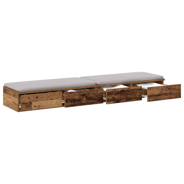Bettschubladen Altholz 135 cm