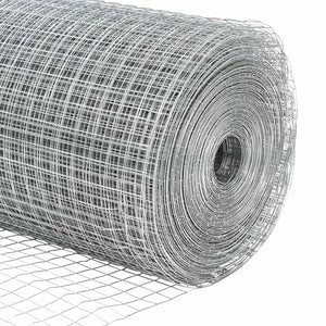 Geschweißter Drahtzaun Silber 1.6x25m
