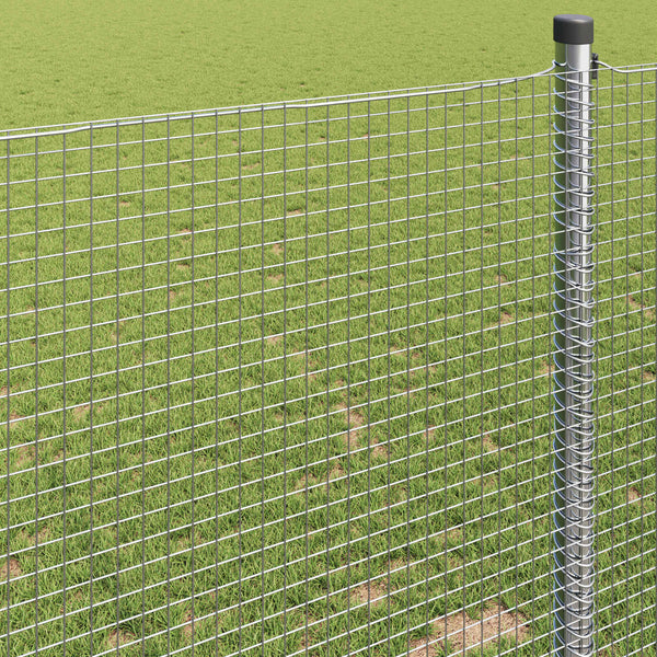 Geschweißter Drahtzaun Silber 1.6x25m