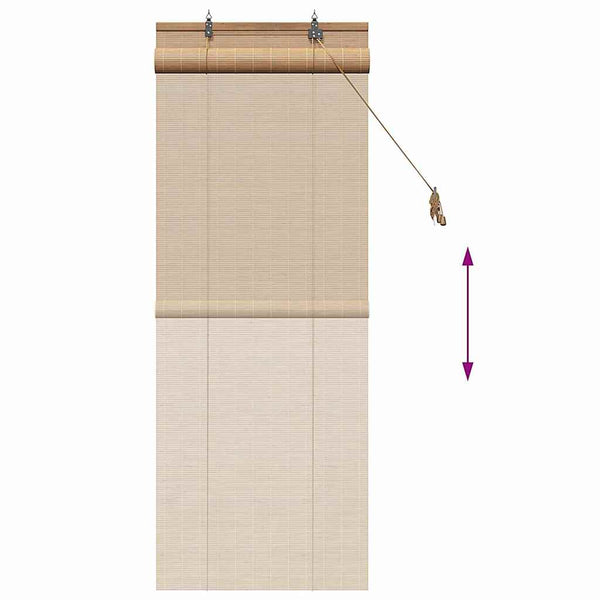 Bambus Rollo Braun 60x160 cm