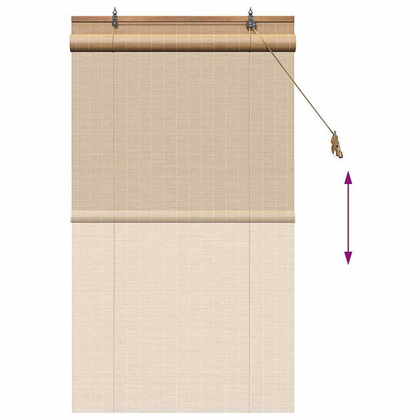 Bambus Rollo Braun 80x160 cm