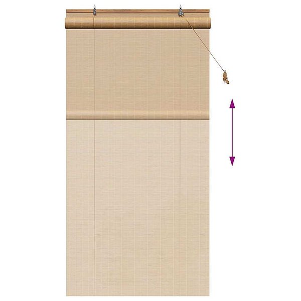 Bambus Rollo Braun 120x220 cm