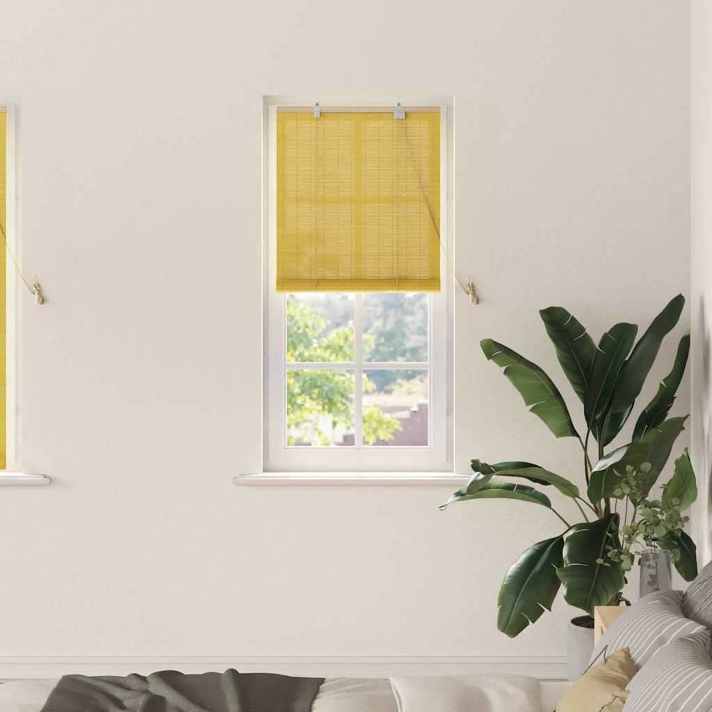 Gelbes Bambus Rollo 60x160 cm
