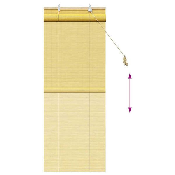 Gelbes Bambus Rollo 60x160 cm