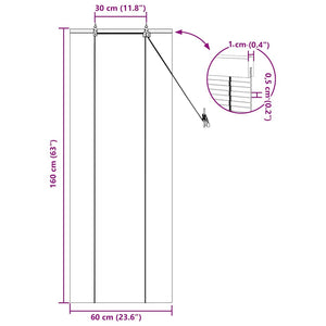 Gelbes Bambus Rollo 60x160 cm