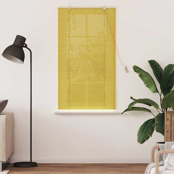 Gelbes Bambus Rollo 90x160 cm