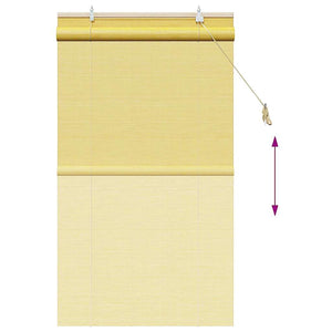 Gelbes Bambus Rollo 90x160 cm
