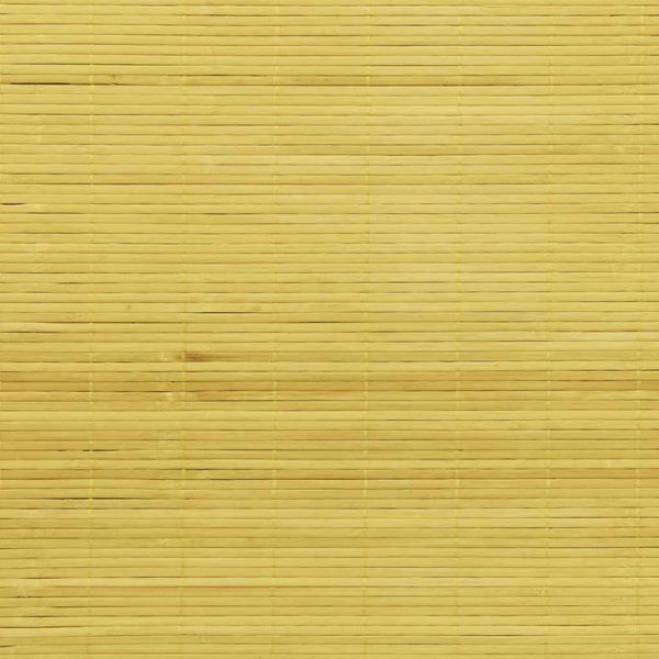 Gelbes Bambus Rollo mit Vorhängen 140x160 cm