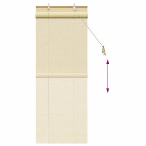 Bambus Rollo Natur 60x160 cm