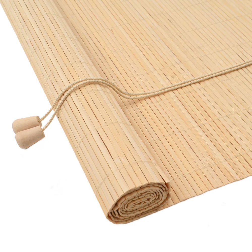 vidaXL Store enrouleur avec rideaux naturel 110 x 220 cm Bambou