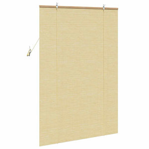 Bambus Rollo mit Vorhang Natur 120x160cm