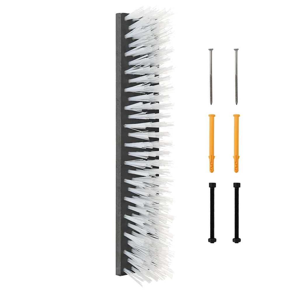 vidaXL Brosse de toilettage noire et blanche 50 x 10 x 6,5 cm