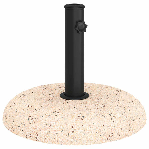 Gelber Sonnenschirmständer aus Beton, 20,9 kg