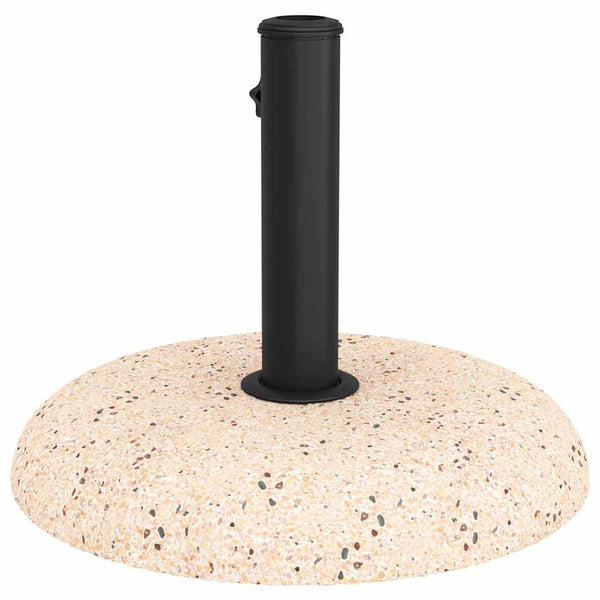Gelber Sonnenschirmständer aus Beton, 20,9 kg