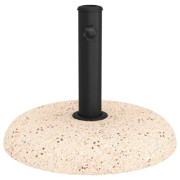 Gelber Sonnenschirmständer aus Beton, 20,9 kg