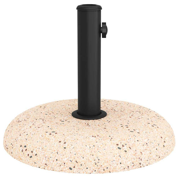 Gelber Sonnenschirmständer aus Beton, 20,9 kg