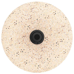 Gelber Sonnenschirmständer aus Beton, 20,9 kg