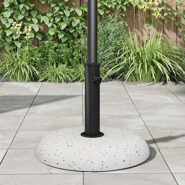 Weißer Sonnenschirmständer aus Beton, 20,9 kg