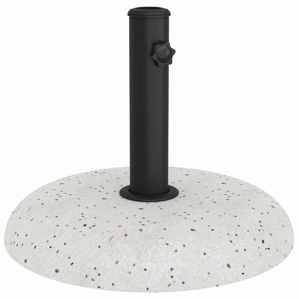Weißer Sonnenschirmständer aus Beton, 20,9 kg