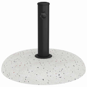 Weißer Sonnenschirmständer aus Beton, 20,9 kg