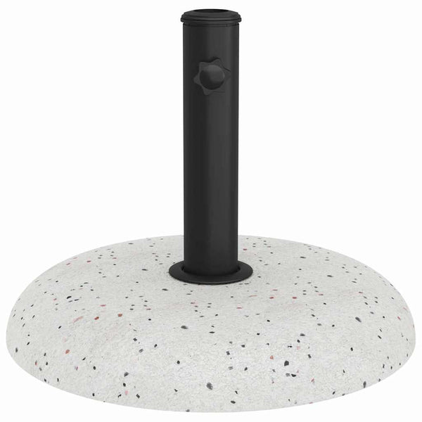 Weißer Sonnenschirmständer aus Beton, 20,9 kg