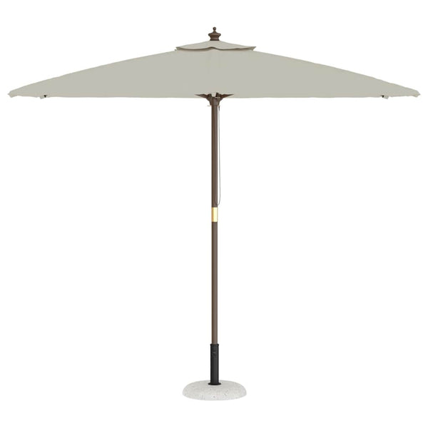 Weißer Sonnenschirmständer aus Beton, 20,9 kg