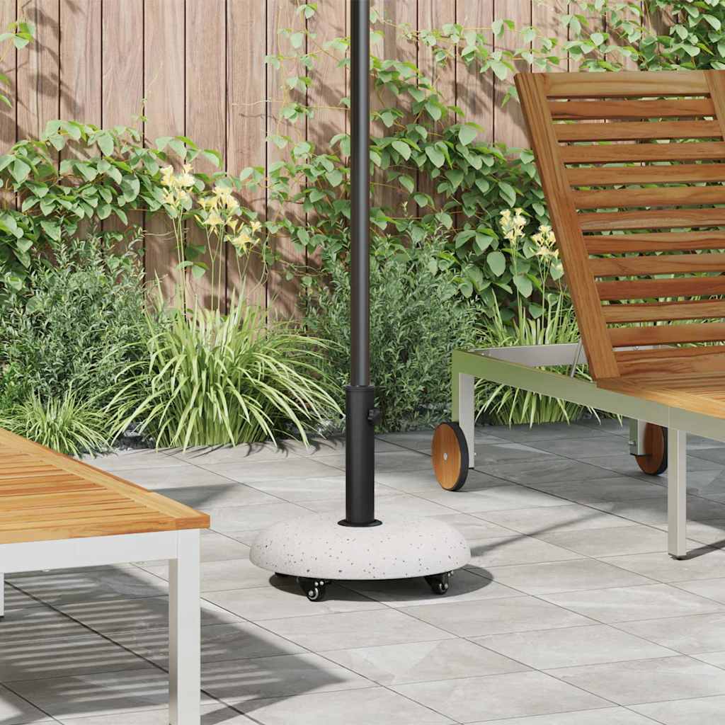 Weißer Sonnenschirmständer Beton 21kg