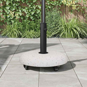 Weißer Sonnenschirmständer Beton 21kg