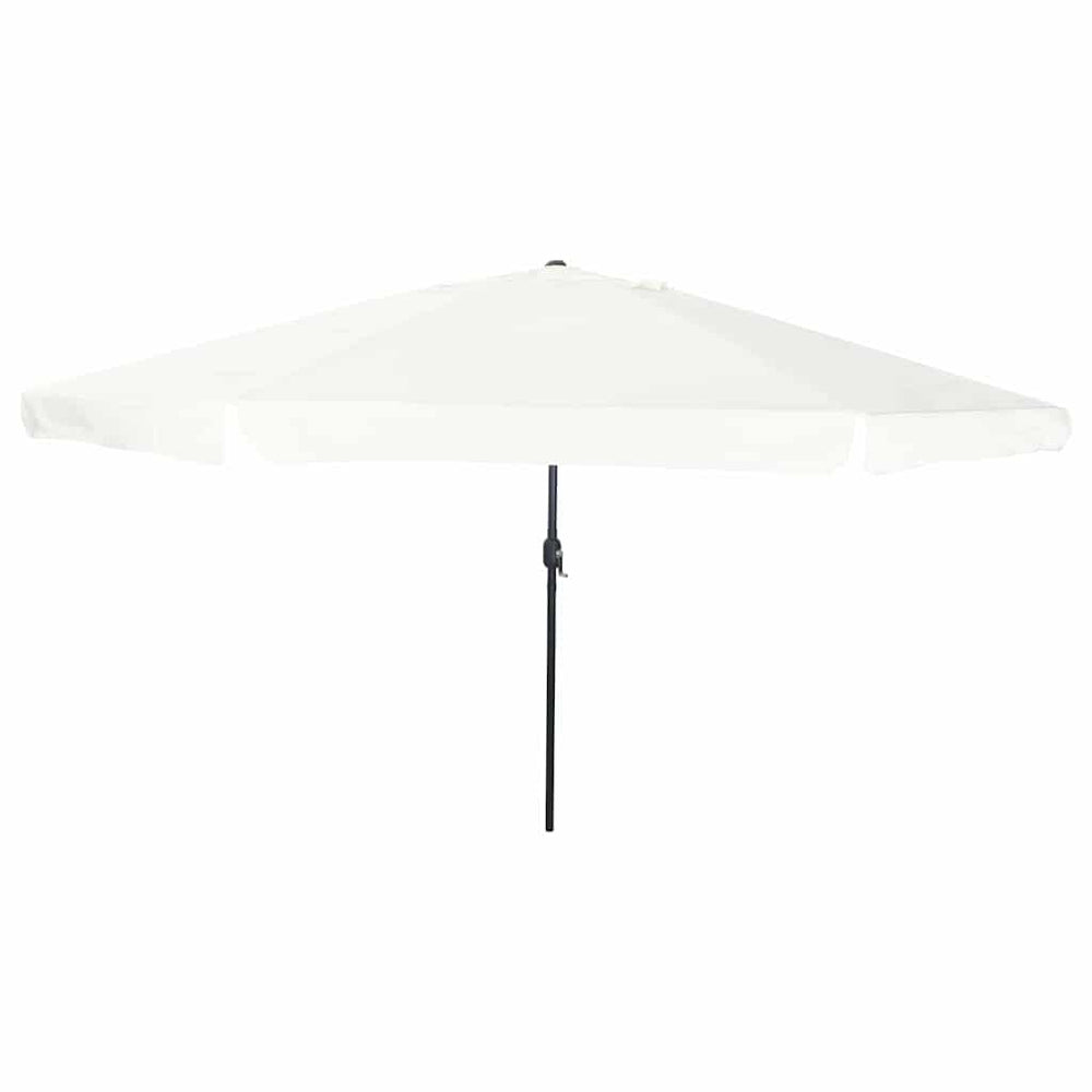 vidaXL Garden Parasol Sand 394 x 394 x 248 cm Polyester and Steel