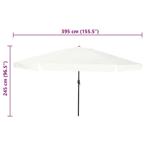 Garten Sonnenschirm Sandfarben 394 cm