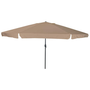 Taupe Garten-Sonnenschirm 394x394 cm