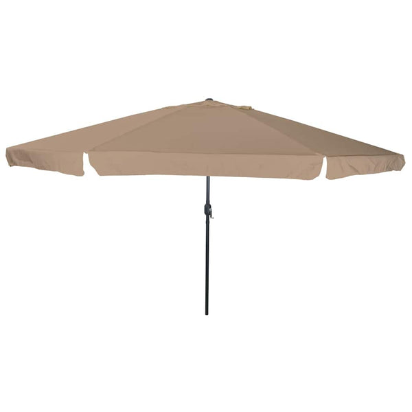 Taupe Garten-Sonnenschirm 394x394 cm