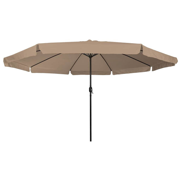 Taupe Garten-Sonnenschirm 394x394 cm