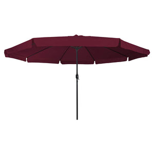 Bordeauxroter Garten-Sonnenschirm 394 cm
