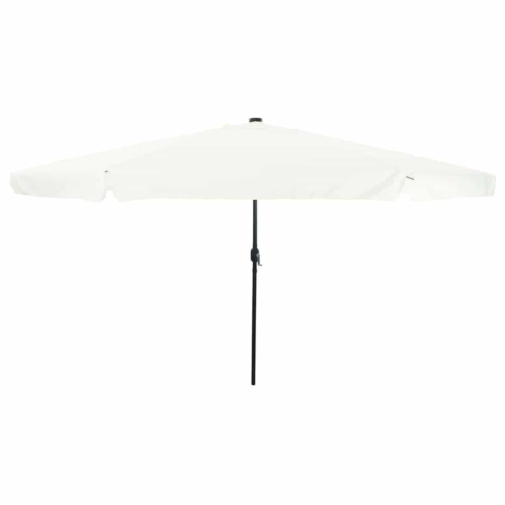 Quadratischer Gartenschirm Sand Anthrazit 395cm