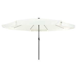 Quadratischer Gartenschirm Sand Anthrazit 395cm