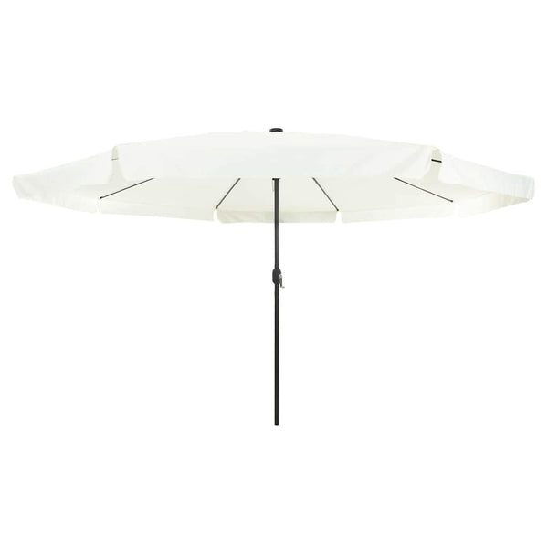 Quadratischer Gartenschirm Sand Anthrazit 395cm
