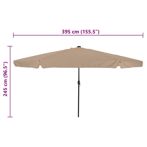 Garten-Sonnenschirm Taupe 395x395cm