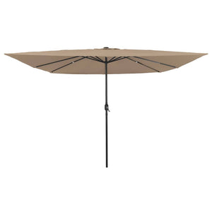 Quadratischer Garten-Sonnenschirm Taupe 295cm