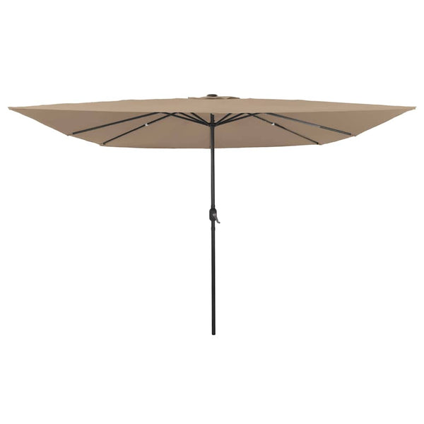 Quadratischer Garten-Sonnenschirm Taupe 295cm