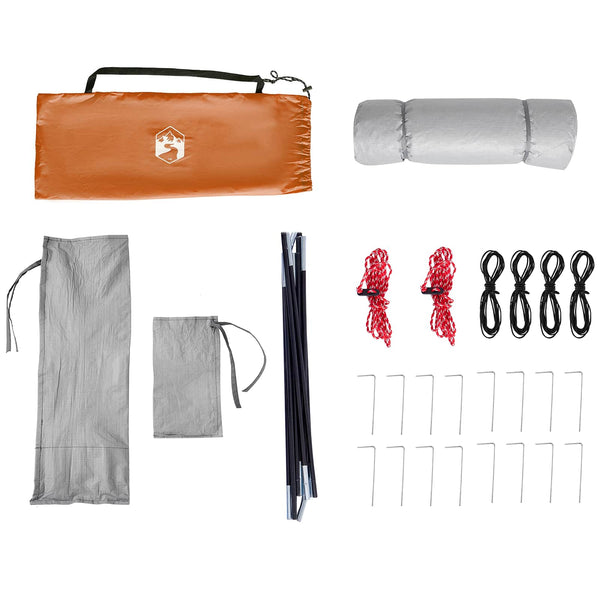 Camping Zelt Set mit Dach