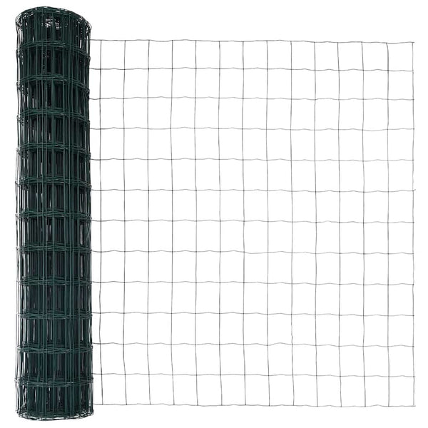 Eurozaun Grün 1 x 25 m PVC-beschichtet