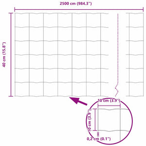 Eurozaun Grün PVC-beschichtet 0,4 x 25 m