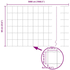 Eurozaun Grün 0,6x50m PVC-beschichtet
