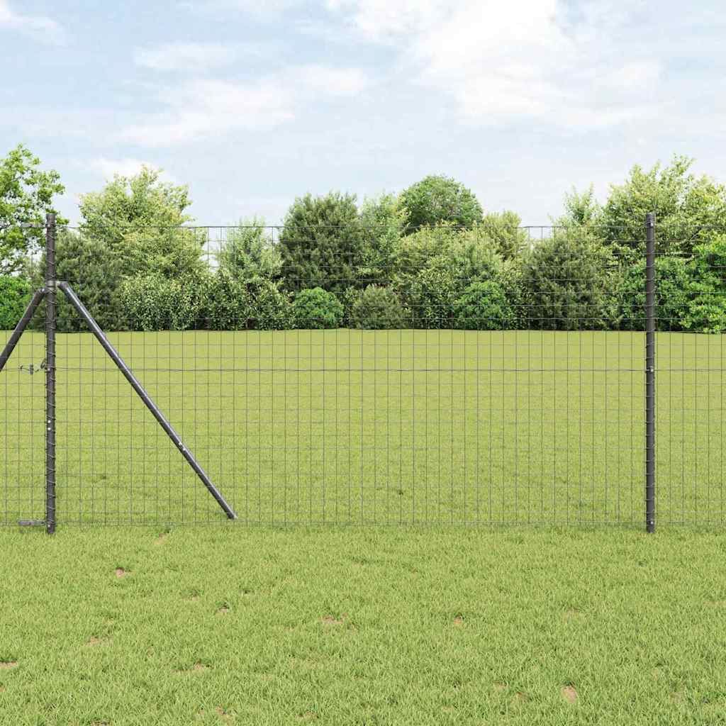 Eurozaun Grau, PVC-beschichtet, 1,2 x 10 m
