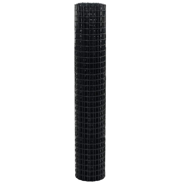 Eurozaun Grau 1,5x10m PVC-beschichtet