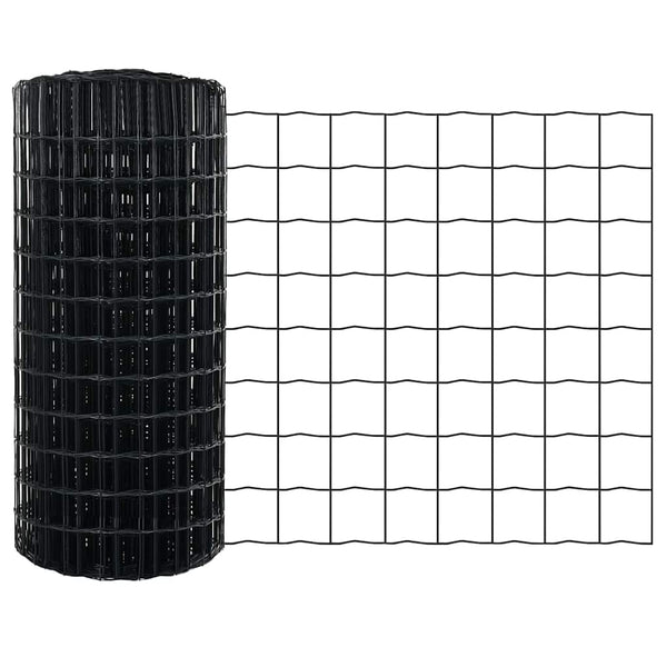 Eurozaun Grau 0,8x25m PVC-beschichtet