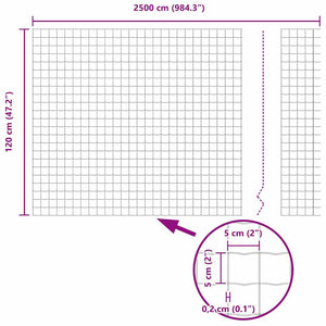 Grauer Eurozaun 1,2 x 25 m